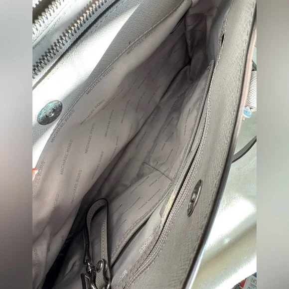 Michael Kors Gray Purse - Picture 6 of 9